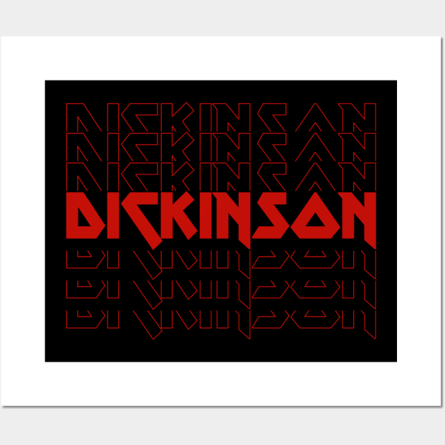 IRON TEXT || DICKINSON MAIDEN Wall Art by LAVA-ROMA-NOVA